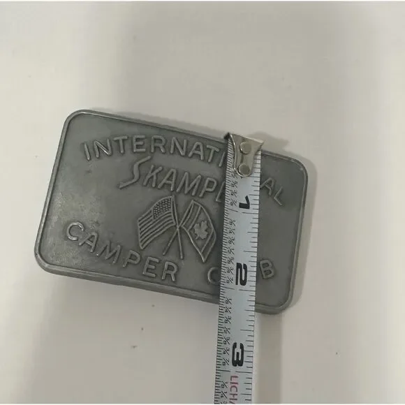 International Skamper Camper Club Belt Buckle Vintage Rare